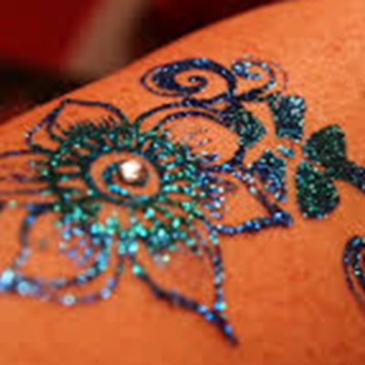 Glitter tattoo